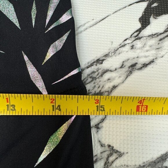 NWT - Zyia Black Rhombus Mirage Luxe Hi-Rise 7/8 Size 8-10 - Picture 7 of 8